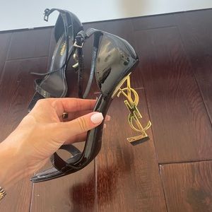 YSL heel opyum gold heel